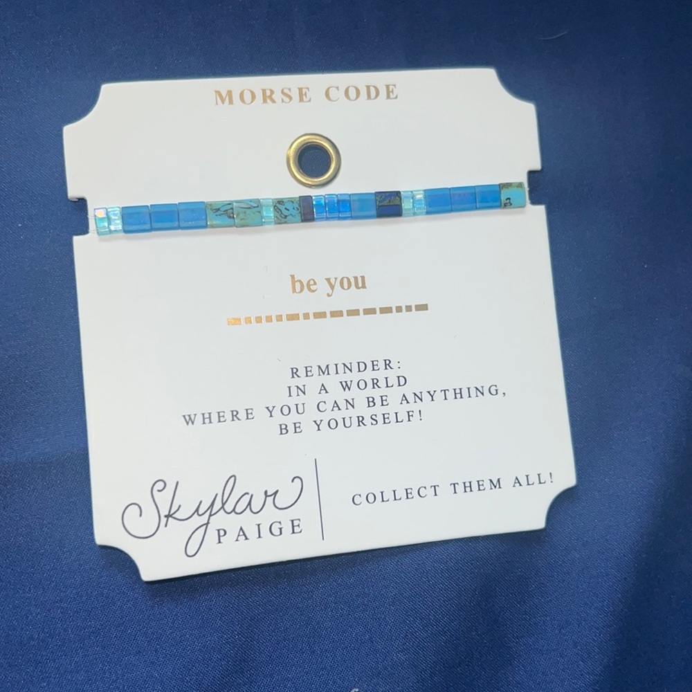 Morse code bracelet